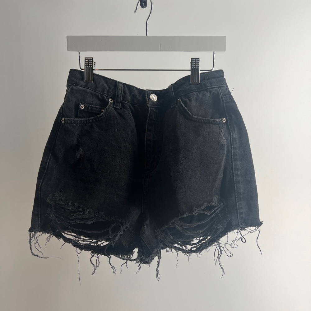 TopShop Black Denim Shorts